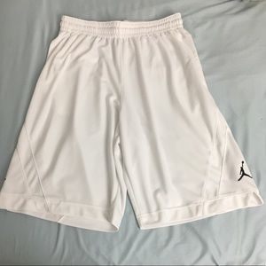 White Air Jordan Triangle Basketball Shorts